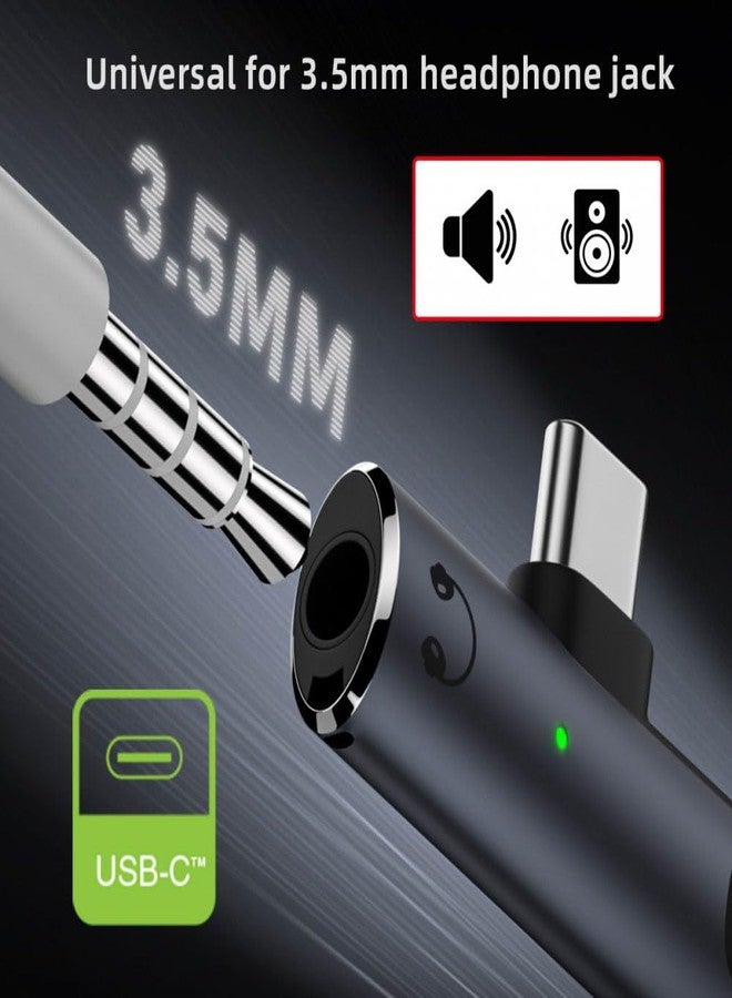 CY محول صوت CY USB-C نوع-C إلى 3.5mm DAC AUX موسيقى 16bit 48kHz و 100W محول طاقة PD للكمبيوتر المحمول والتابلت والهاتف - Image 5
