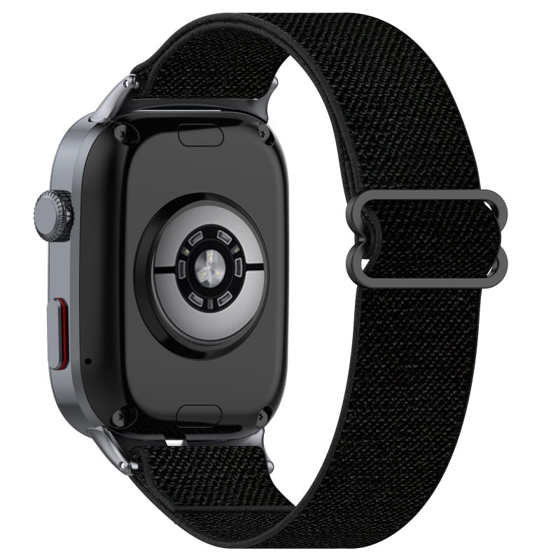 Disscool Nylon Replacement Strap Compatible with Huawei Watch D2, Adjustable Quick Release Smartwatch Band – Black - Image 1