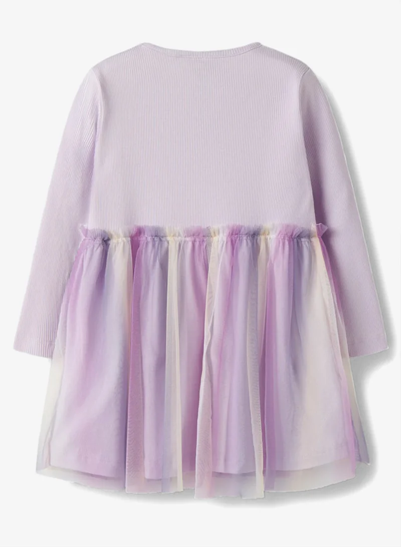 نيم ات فستان قصير بأكمام طويلة للأطفال