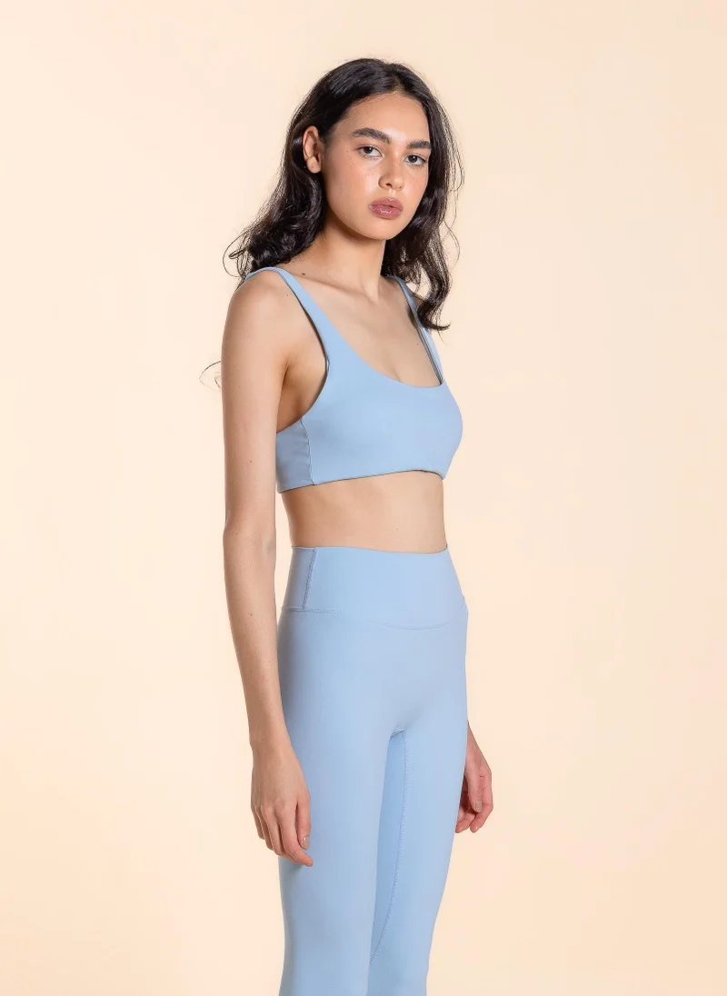 Shapes Light-Blue COMFORT SOFT SPORTS BRA for Women | Best Price UAE