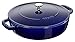 Staub Cast Iron DoubleHandled BraiserSkillet with Lid and Self Basting Spikes  25Qt Blue - Image 2