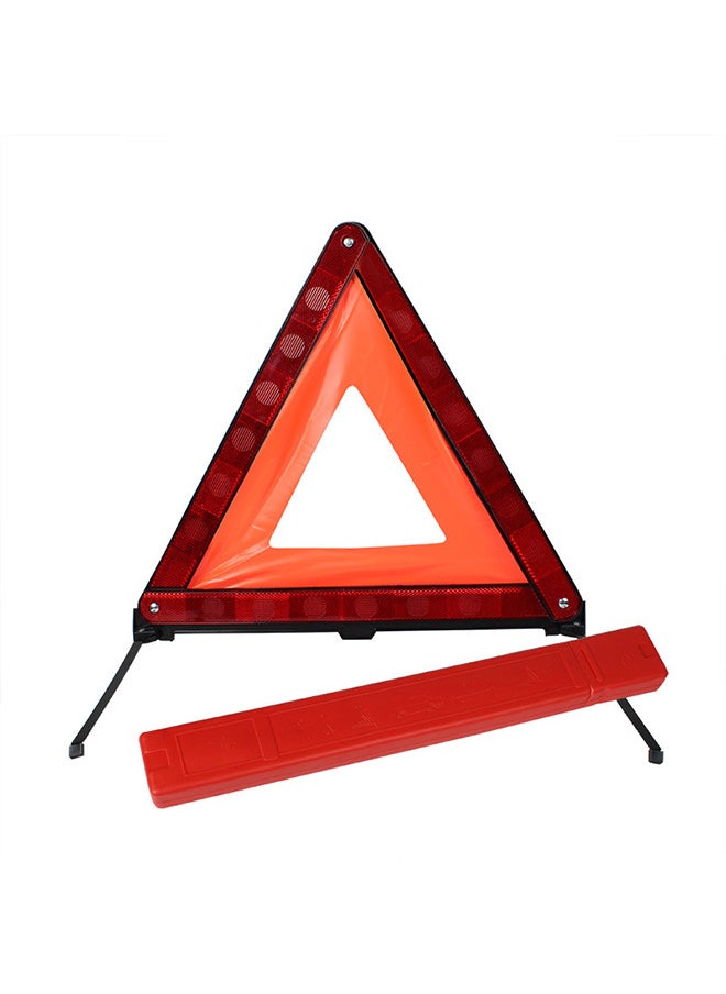 Generic Warning Triangle Reflective Safety Emergency Triangle Tripod Foldable Road Warning Roadside Hazard Alert Signs  - Image 1
