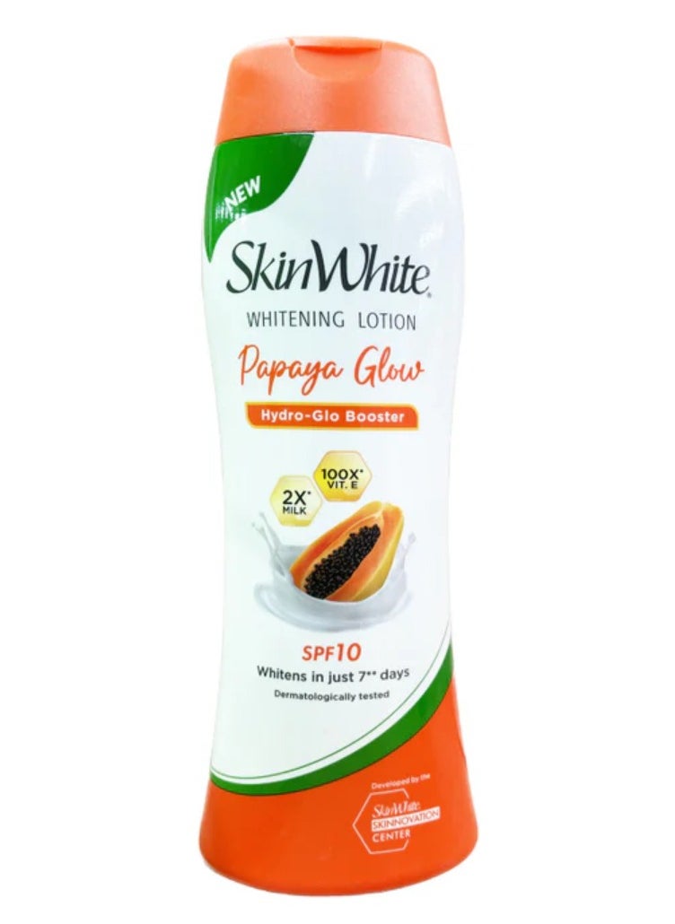 skin white Whitening Lotion Papaya Glow Spf10 - 350 ml 