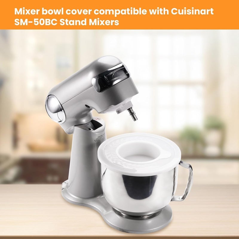 Azonee Mixer Bowl Cover for KitchenAid 4.5-5 Quart Tilt-Head Stand Mixers, Splatter Guard Lid to Prevent Spills and Mess, Mixing Bowl Cover for Cuisinart Stand Mixers (Pack of 1) - Image 2