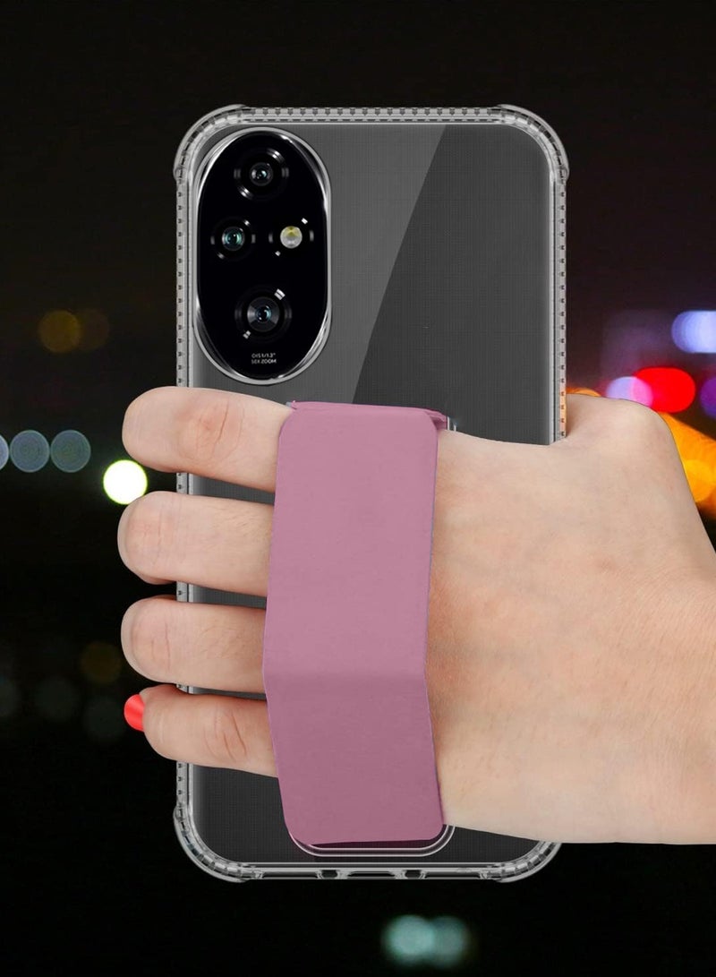 دبليو تيك غطاء وسادة هوائية لهاتف Honor 200 5G 2024 مصنوع من مادة TPU شفاف/وردي - Image 2