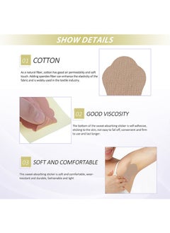 EELHOE Underarm Patch for Sweat Absorption 12PCS, Disposable Invisible Armpit Sweat Pads, Anti Perspiration Absorbent Deodorant Prevention Pad, Invisible Self-adhesive Cotton Sticker for Women and Men  - Image 3