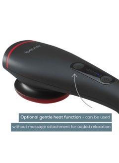 Beurer MG 24 - Vibration Massager – Soothing Heat, 2 Programs | 2 Intensity Levels | 3 Attachments for Full-Body Relaxation | Black  - Image 4