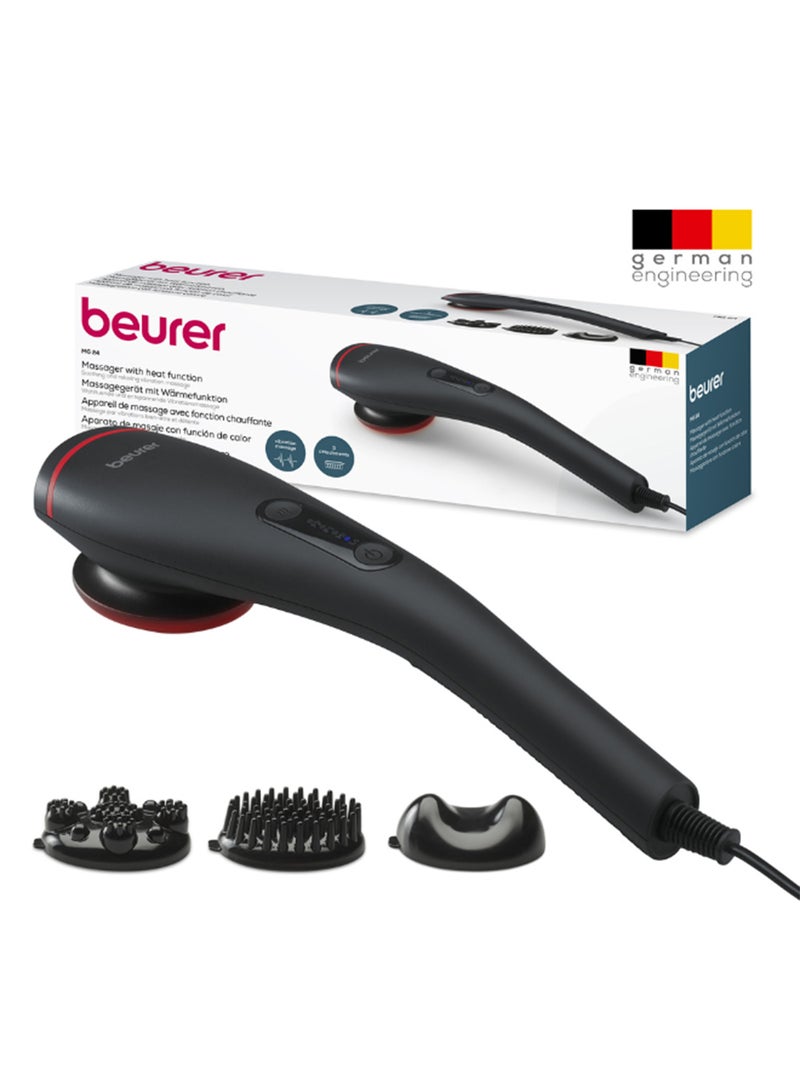 Beurer MG 24 - جهاز تدليك بالاهتزاز - حرارة مهدئة، 2 برامج | 2 مستويات شدة | 3 ملحقات للاسترخاء الكامل للجسم | أسود - Image 5
