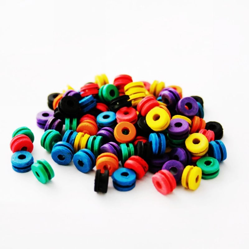New Star Tattoo Machine Parts Accessories - 100 Rubber Bands, Needle Grommets Pad, O-rings, Nipples & Brush Set - 400pcs Machine Supplies - Image 4