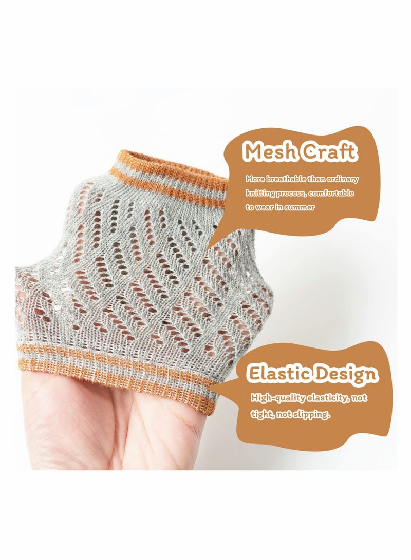 Breathable Baby Knee Pads - 2 Pairs Anti-Slip Crawling Protectors with Sponge Padding for Infants and Toddlers - Image 5