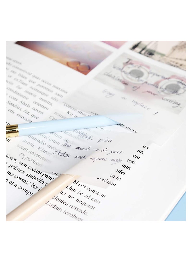 SYOSI Transparent Sticky Notes Pad, 3x3" Waterproof Self-Adhesive Clear Memo Message Reminder, 10 Packs 500 Sheets (3 x 3 Inches) - Image 5