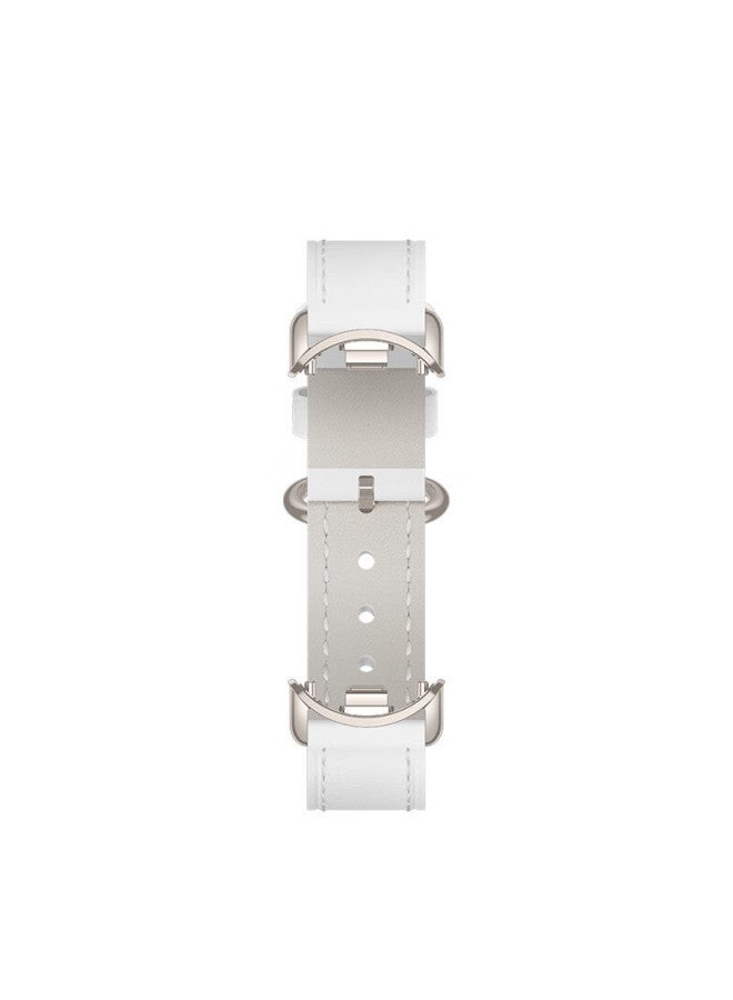 M I Mi Smart Band Genuine Leather Strap Ceramic White - Image 3
