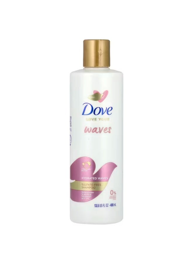 Dove, Love Your Waves, Sulfate-Free Shampoo, 13.5 fl oz (400 ml)