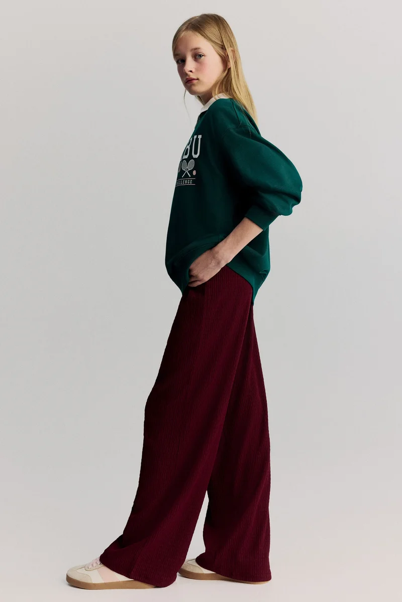 H&M Textured jersey trousers