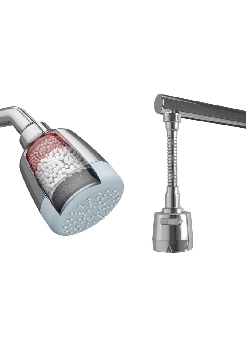 WaterScience WaterScience Shower Filter for Hard Water Tap Extender for Kitchen Sink Flexi  - Image 1