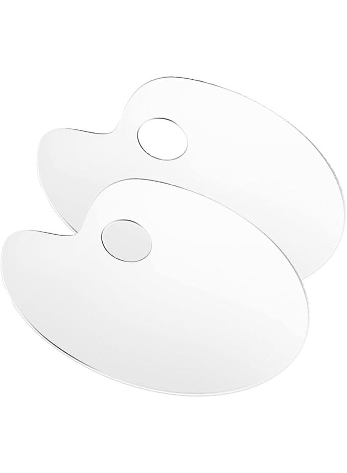 "سمارت بوينتس  " لوحة ألوان أكريليك شفافة فاخرة – تصميم مريح بفتحة للإبهام – مثالية للرسم بالألوان الزيتية والأكريليك والمائية – 30×25 سم – قابلة لإعادة الاستخدام - Image 1