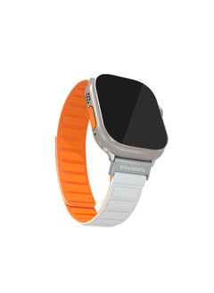 blupebble Silicone Reversible Magnetic Strap for Apple Watch Ultra 49/45/44/42MM Compatible with Series 8 | 7 | 6 | 5 | 4 | 3 | SE  - Image 1