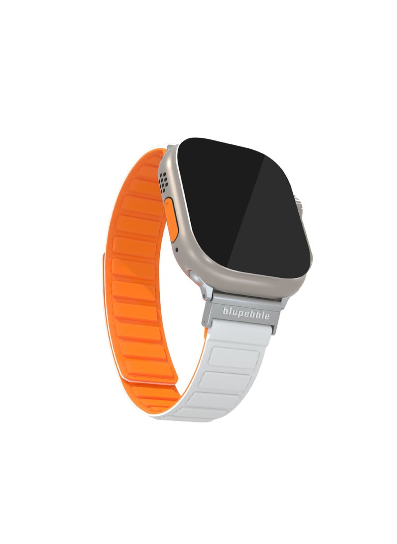 blupebble - Silicone Reversible Magnetic Strap for Apple Watch Ultra 49/45/44/42MM Compatible with Series 8 | 7 | 6 | 5 | 4 | 3 | SE - Image 1