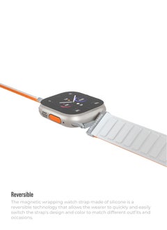 blupebble Silicone Reversible Magnetic Strap for Apple Watch Ultra 49/45/44/42MM Compatible with Series 8 | 7 | 6 | 5 | 4 | 3 | SE  - Image 4