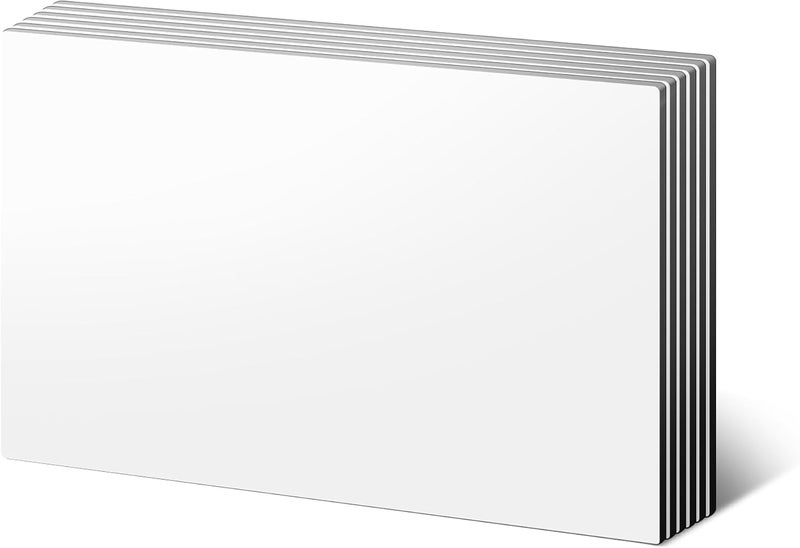 LLPT Dry Erase Magnetic Sheets 6 Packs 8.3" x 12.2" Reusable Washable No Adhesive Trimable Sticker Notes for Refrigerator Desktop Shelf DIY Whiteboard Color White (MSW912) - Image 1