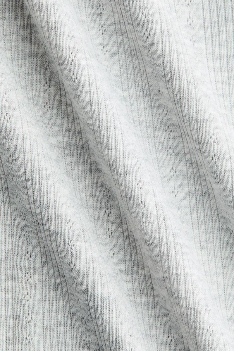 H&M Pointelle-knit T-shirt