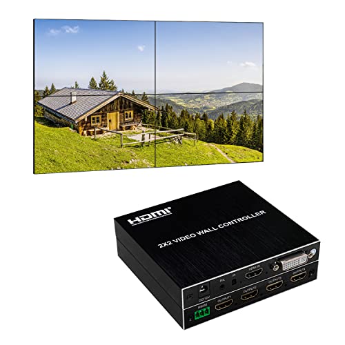 Expert Connect 2x2 Video Wall Controller | 1080P | HDMI & DVI Inputs; HDMI Outputs | 8 Display Modes - 2x2, 1x2, 1x3, 1x4, 2x1, 3x1, 4x1 - Image 1