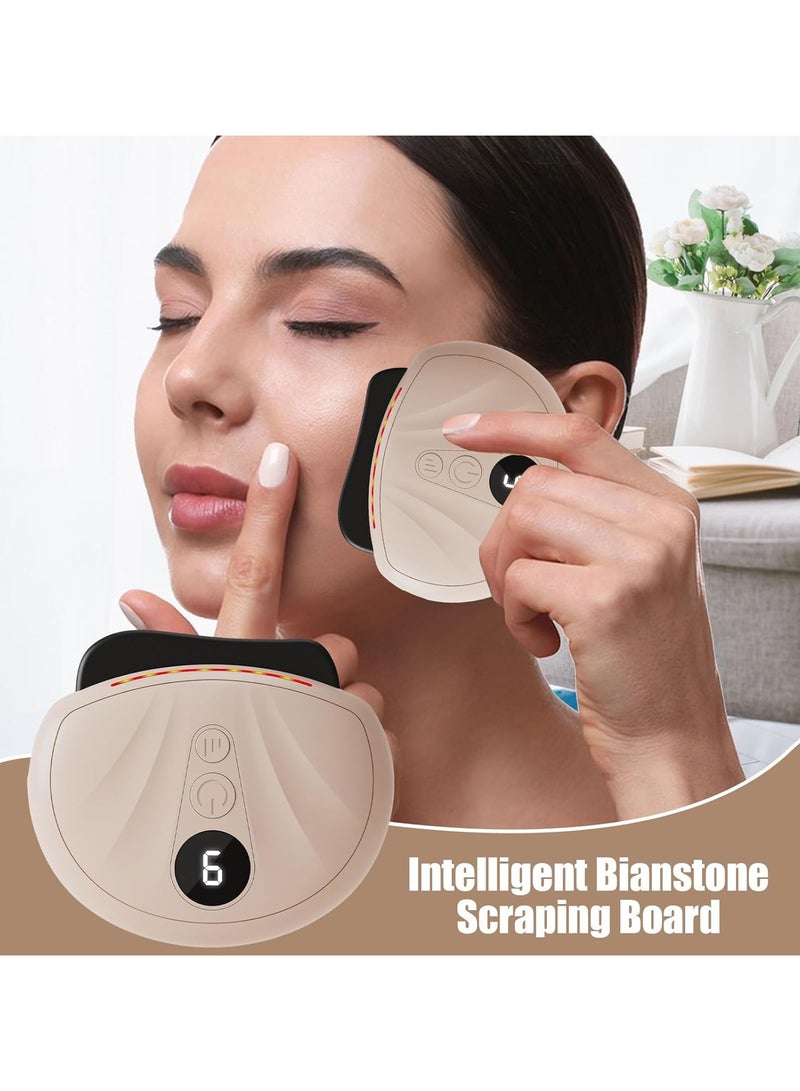 CMGTYYD Face Massager Electric Sculpting Device: Facial Neck Massager Beauty with 6 Adjustment Levels 6 Modes Heat EMS Microcurrent Technology  LED - Face Lifting Device GuaSha Tool for Skin Body Care ﻿ - Image 3