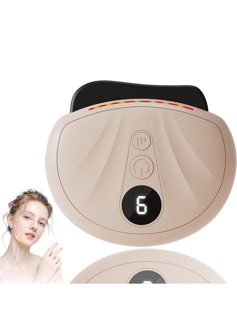CMGTYYD Face Massager Electric Sculpting Device: Facial Neck Massager Beauty with 6 Adjustment Levels 6 Modes Heat EMS Microcurrent Technology  LED - Face Lifting Device GuaSha Tool for Skin Body Care ﻿ - Image 1