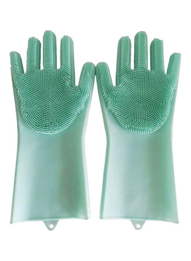 Magic Dishwashing Gloves Green 33 x 12centimeter - Image 1