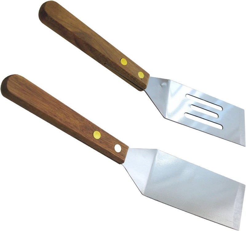Chef Craft Set of 2 Stainless Steel Mini Cookie Spatulas with Wood Handle - Image 2