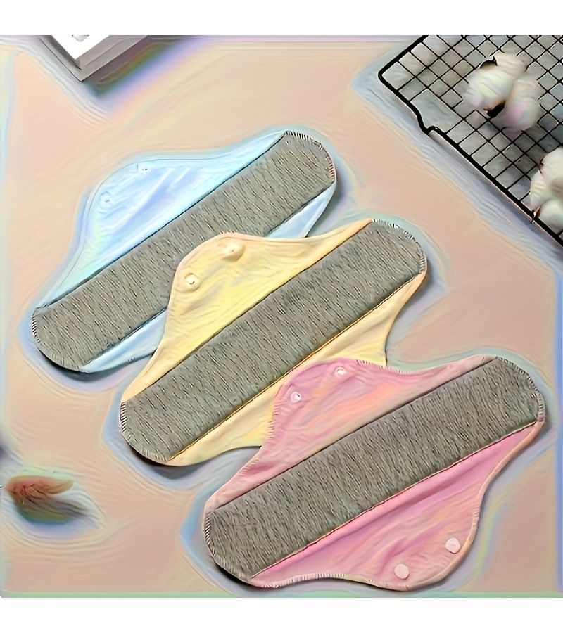 5 Reusable Washable Panty Liners Random Mix And Match Colors 5 Piece Set Leak Proof Cloth Care Pads For Women And Adults - Image 3