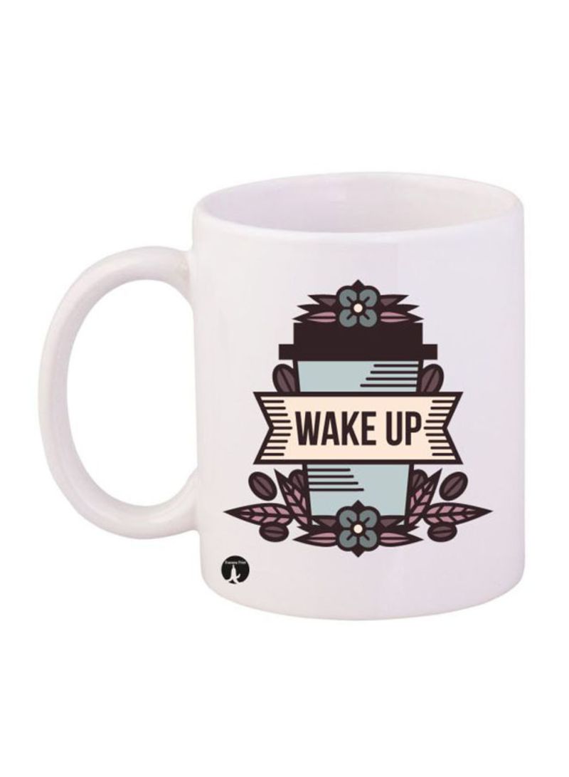 RKN English Phrase Printed Mug White/Black 12ounce