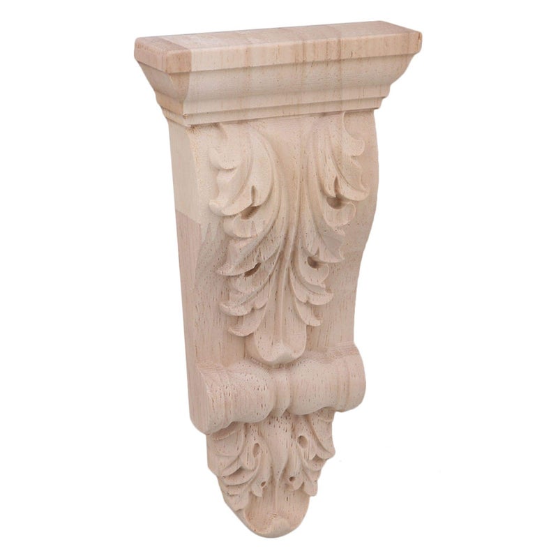 RDEXP 16x8x2.8cm European Style Wood Carved Onlay Appliqu Frame for Restaurant Decor Door Corner Cabinet Home Furniture Set of 4 - Image 2