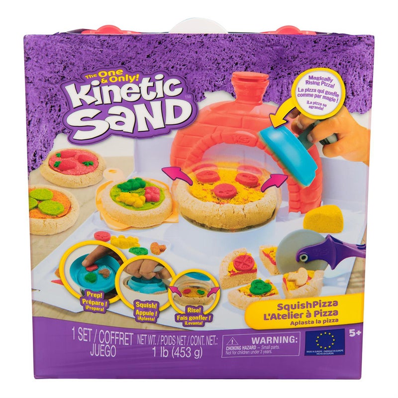 Kinetic Sand مجموعة لعب بيتزا كينيتك ساند سكووش (453 جرام) - Image 1