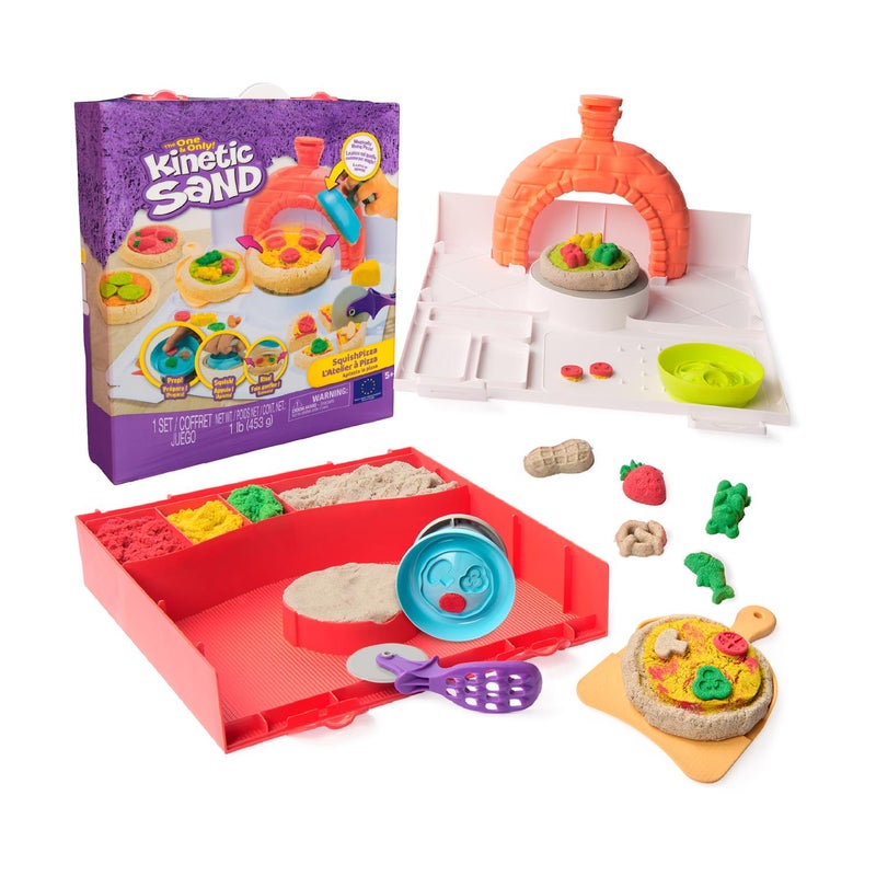 Kinetic Sand مجموعة لعب بيتزا كينيتك ساند سكووش (453 جرام) - Image 2