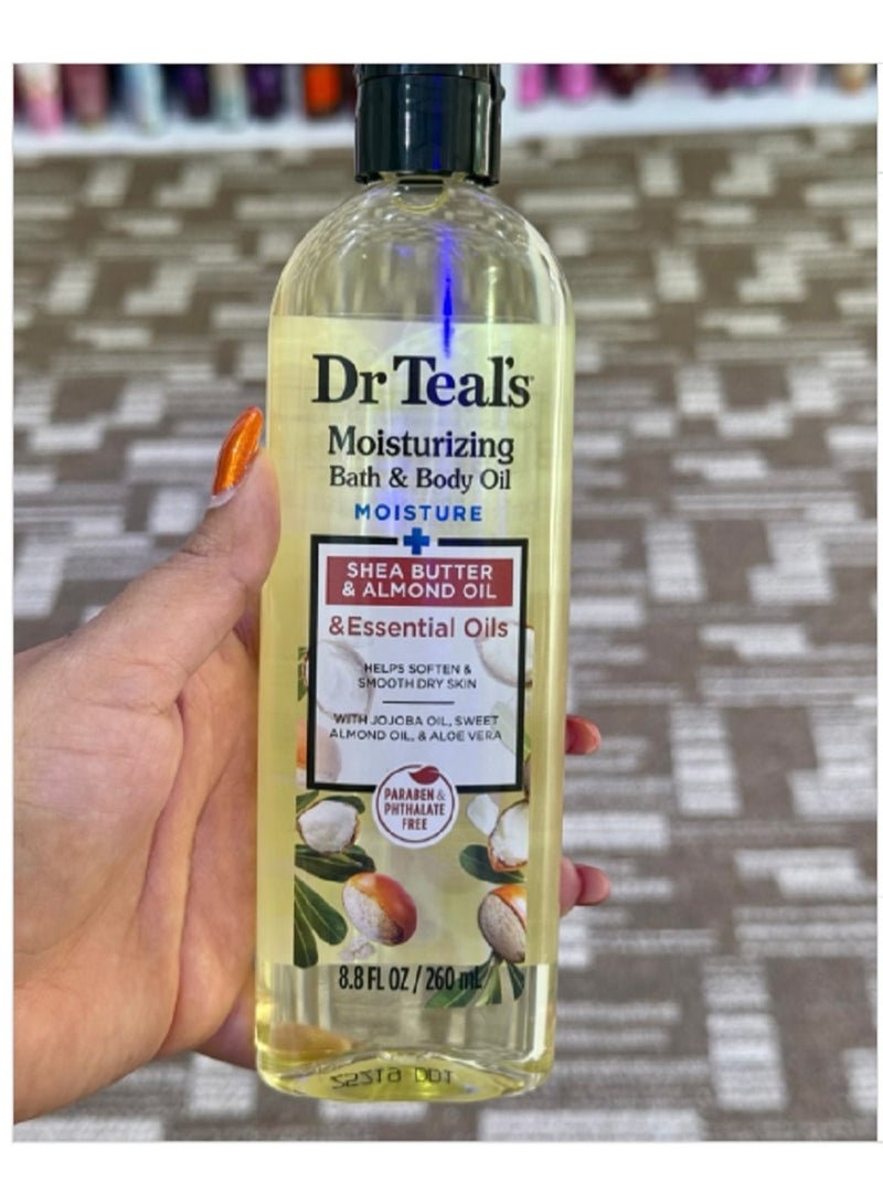 دكتور تيل زيت الاستحمام والجسم المرطب من دكتور تيل بزبدة الشيا وزيت اللوز والزيت العطري