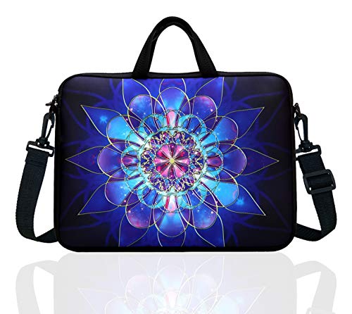 TAIDY 14-Inch Laptop Shoulder Bag Sleeve Case With Handle For 13" 13.3" 14" 14.1" Netbook/Macbook Air Pro (Classic Blue) - Image 1