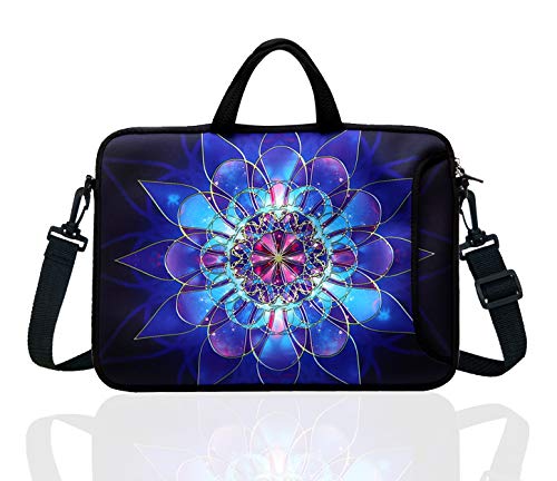 TAIDY 14-Inch Laptop Shoulder Bag Sleeve Case With Handle For 13" 13.3" 14" 14.1" Netbook/Macbook Air Pro (Classic Blue) - Image 2