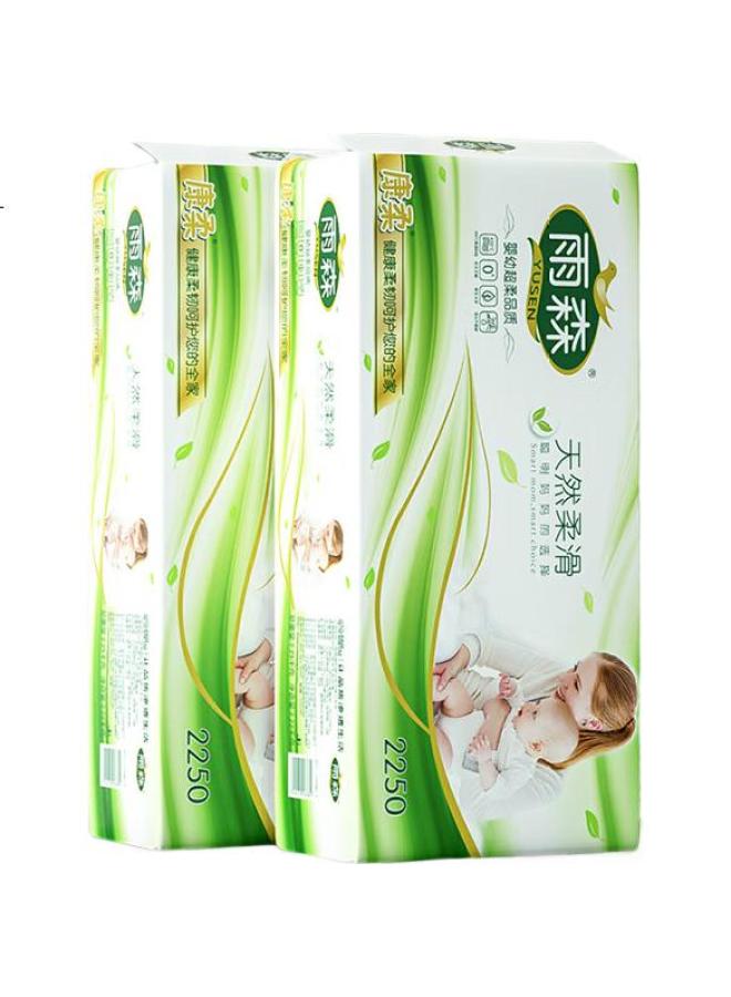 Yusen Coreless Toilet Paper, Natural Softness, 6-Ply, 125G*18 Rolls, 2 Packs, 36 Rolls, 9 Jin, Bathroom Tissue, Hand Towels For Home Use - Image 1