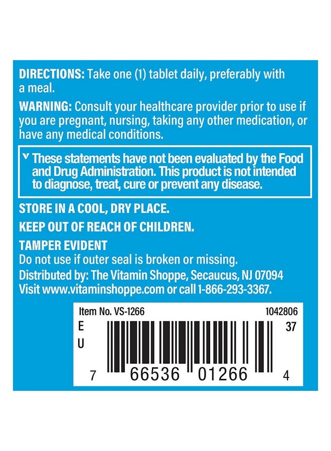 The Vitamin Shoppe P-5-P (Pyridoxal-5-Phosphate) 50MG, Coenzyme Form of Vitamin B6, Amino Acid That Supports Protein Metabolism, Neurotransmitter Synthesis (100 Tablets) - Image 4