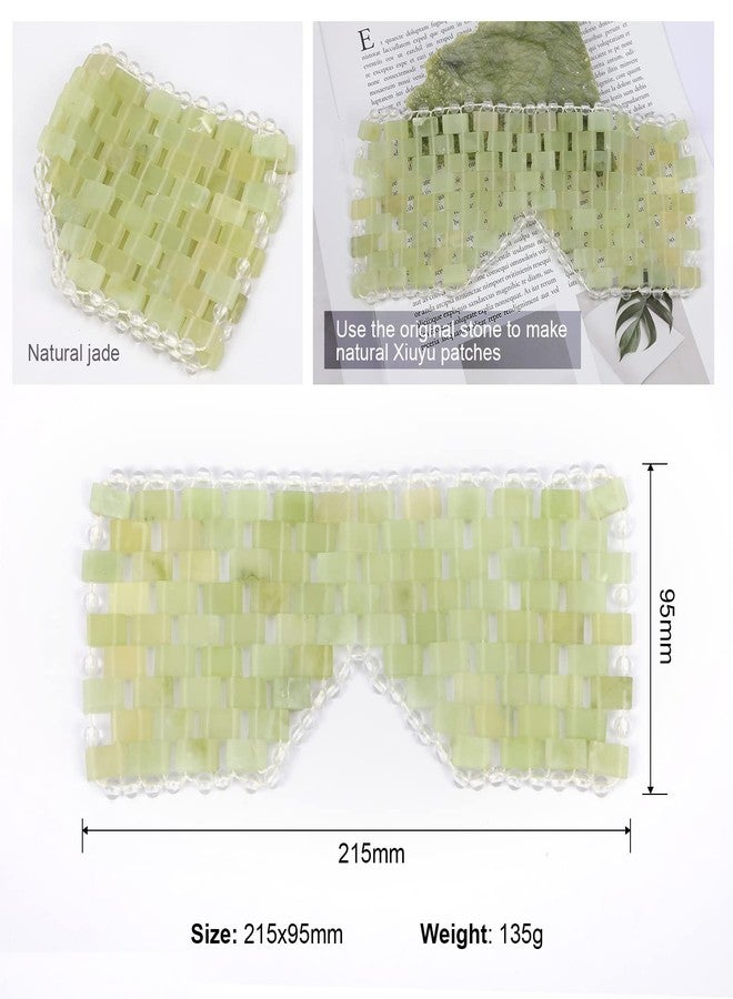 LazyGa Jade Eye Mask, Facial Cooling Mask with 100% Real Jade for Hot & Cold Therapy to Reduce Wrinkles, Puffiness, Migraines, and Anti-Aging - Image 2