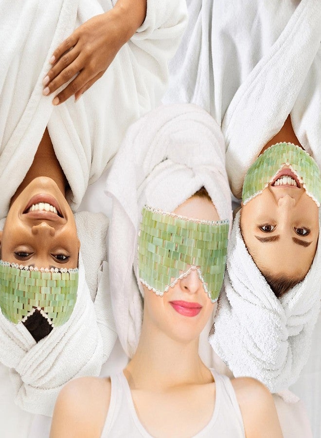 LazyGa Jade Eye Mask, Facial Cooling Mask with 100% Real Jade for Hot & Cold Therapy to Reduce Wrinkles, Puffiness, Migraines, and Anti-Aging - Image 4