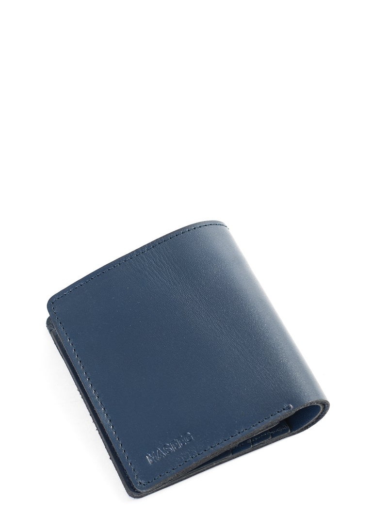 NASEEG Siwa Genuine Leather Wallet From Naseeg - Dark Blue - Image 4
