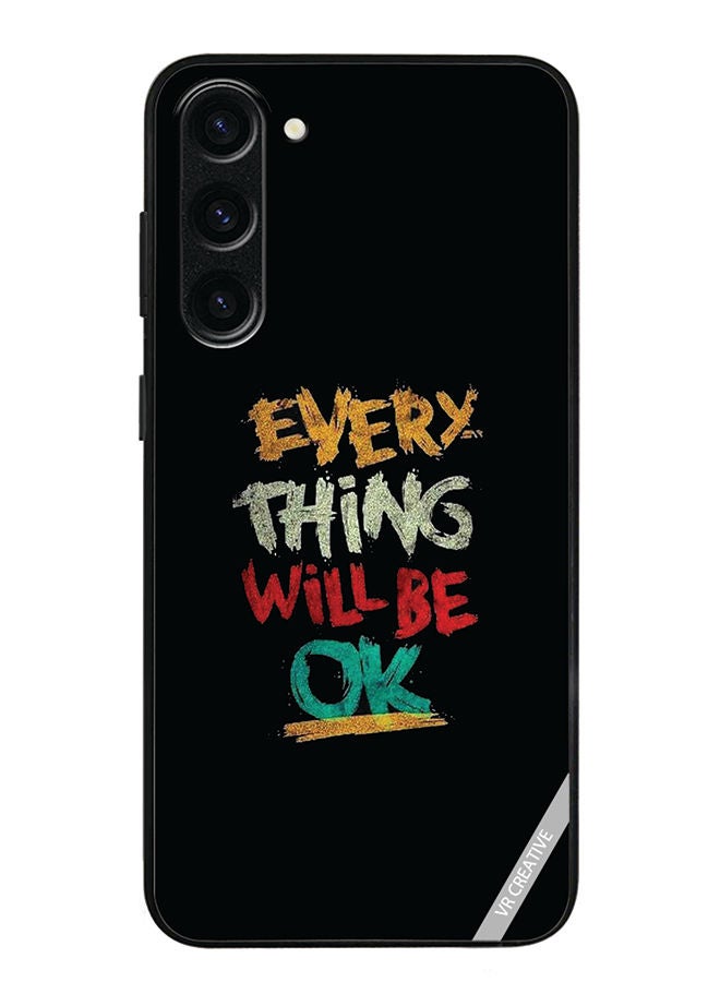 VR CREATIVE Protective Case Cover For Samsung Galaxy S23 Plus Everything Will Be Ok Design Multicolour - Image 1