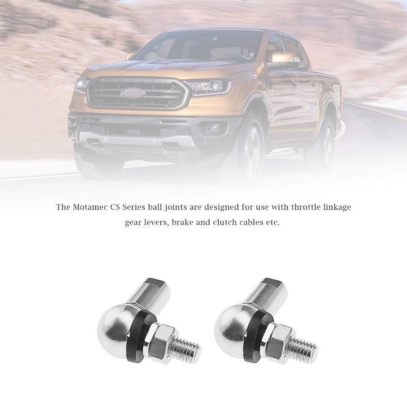 Micro Traders 4Pcs Angle Linkage Ball Joint Kit, with Spring Clip Dust Seal CS DIN 71802 Gear Linkage Replacements M6 (RH) - Image 3