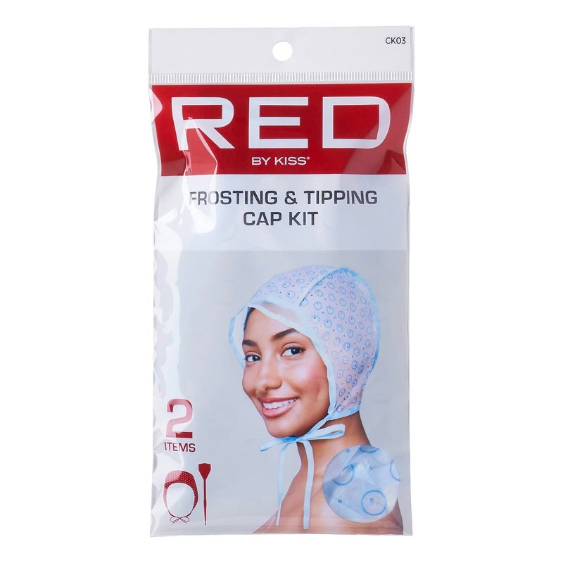 Red by Kiss Red by Kiss Hair Dye Coloring and Highlighting Kit Frosting and Tipping Cap kit 2 Piece Kit