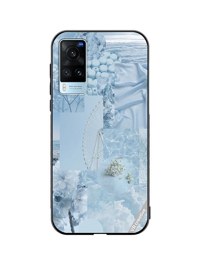 VR CREATIVE Protective Case Cover For Vivo X60 Light Blue College Design Design Multicolour - Image 1
