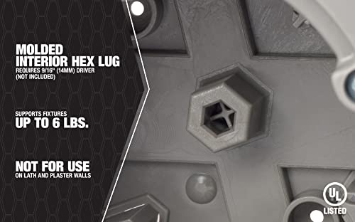 Southwire ساوثواير - صندوق كهربائي ذكي MSBST250 للتجهيزات والسقف مع منشار ثقب على شكل سن القرش - Image 5