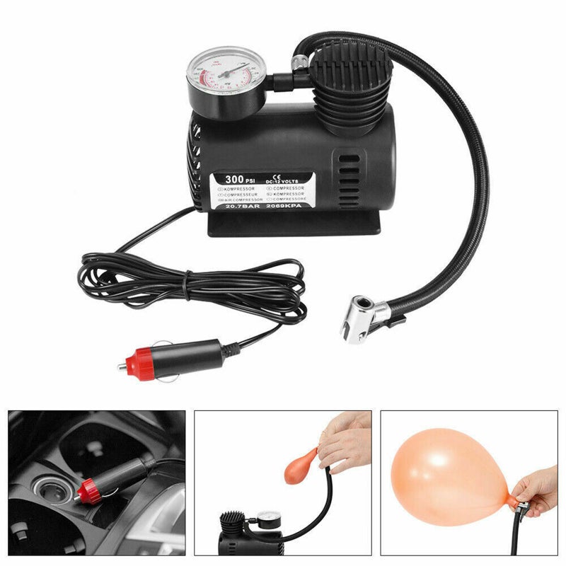 Car Electric Air Pump 300PSI Air Compressor Portable Tire Inflator for Car - Image 4