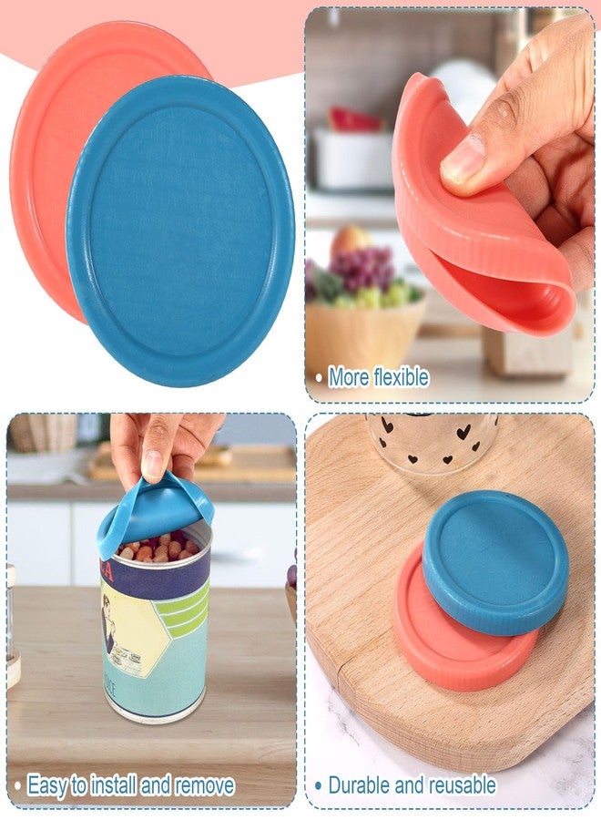 Sinbana 2pcs Silicone Can Lids, 7.6x7.6x1cm/3x3x0.39in Silicone Can Cover Caps for Canned Goods Food for Chef Boyardee 14.5oz/15oz, Van Camp 15oz, Farmer's Market 15oz, Only Topper Accessories - Image 4